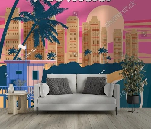 Retro raj w pastelowych odcieniach Miami