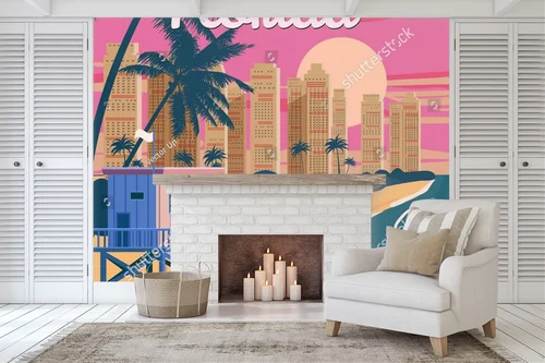 Retro raj w pastelowych odcieniach Miami
