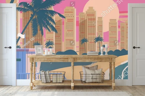 Retro raj w pastelowych odcieniach Miami
