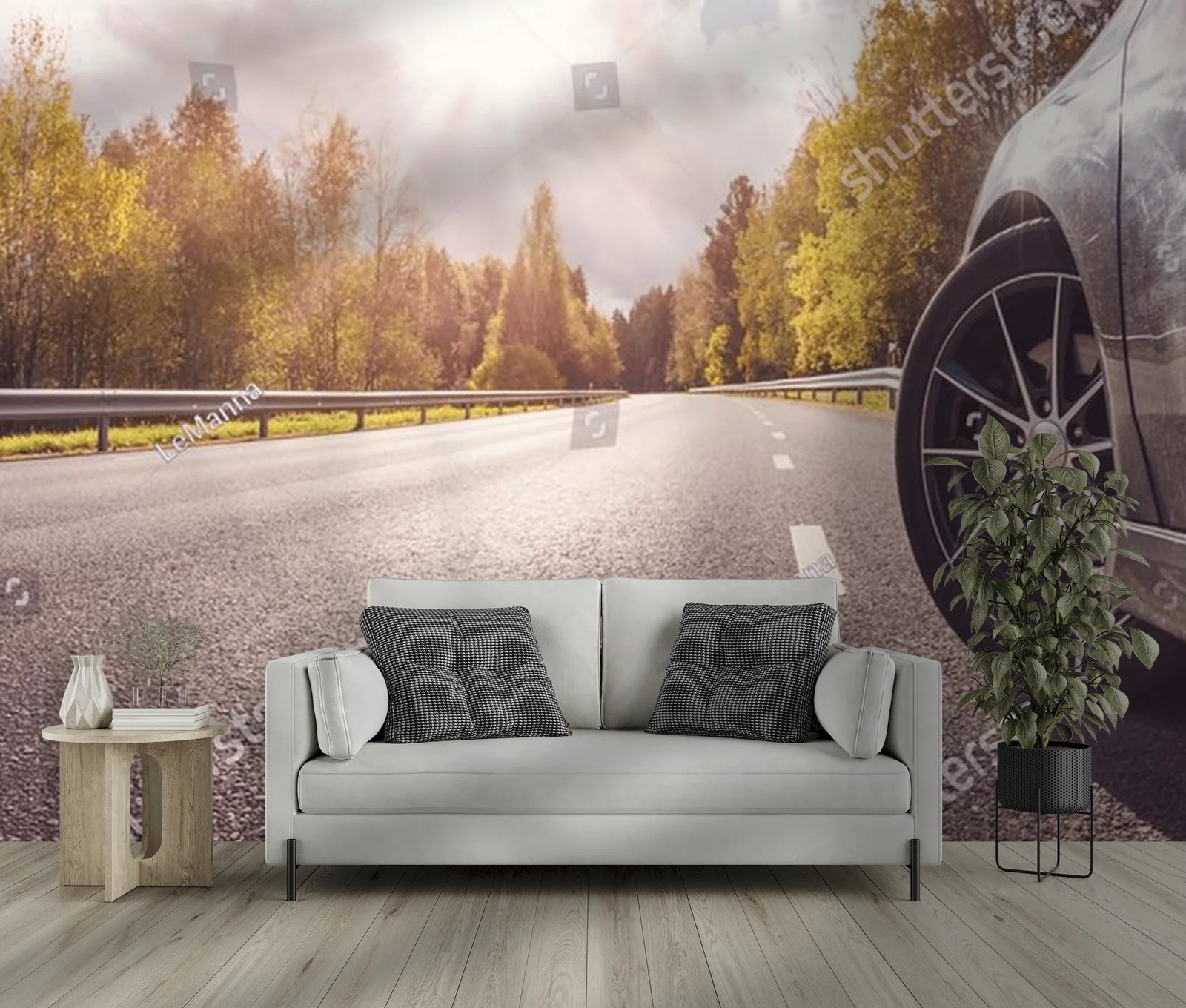 Autumnal Panoramic Journey - Vivid Nature and Motion