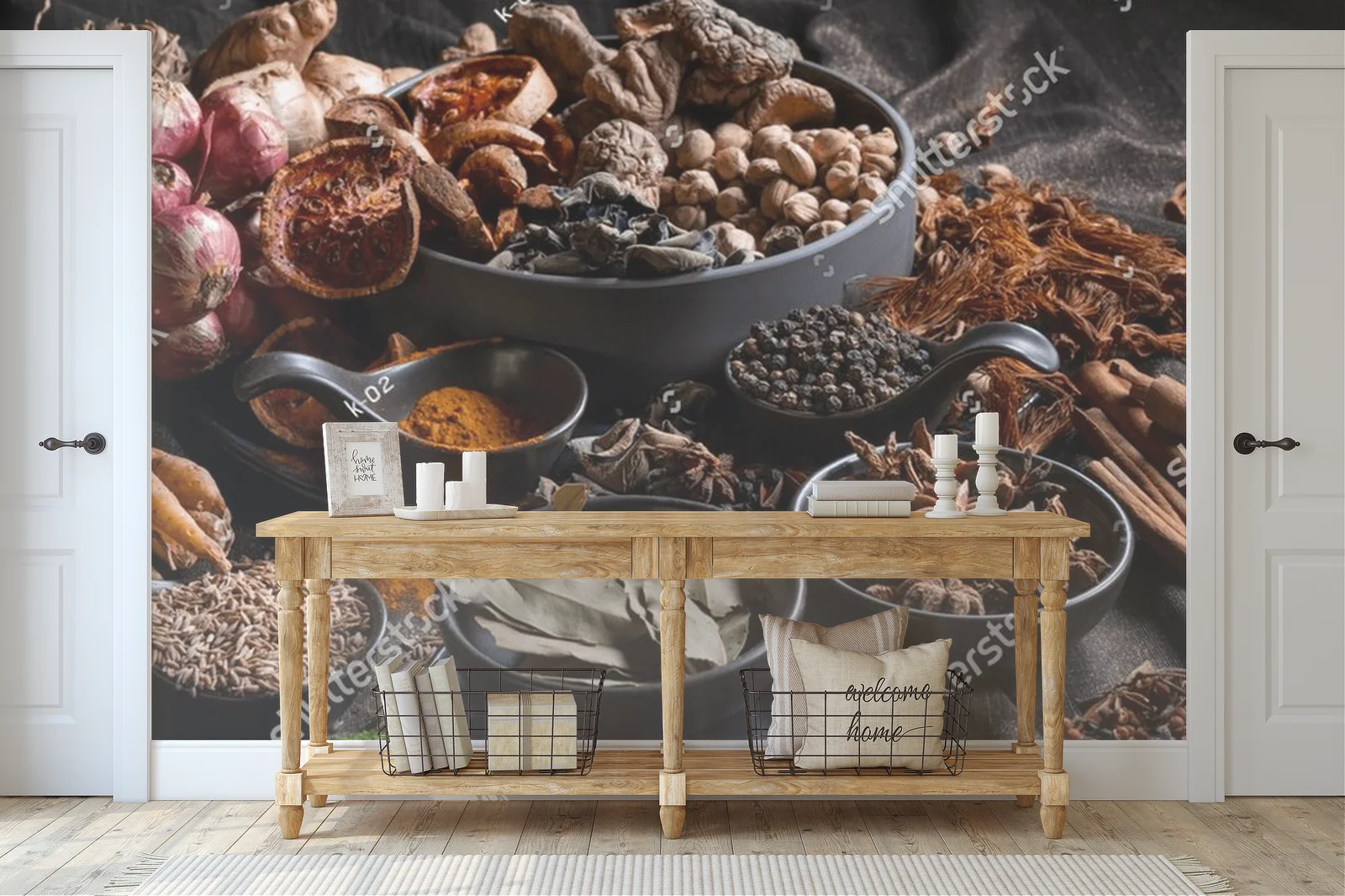 Aromatyczne zioła w ceramicznej kompozycji
