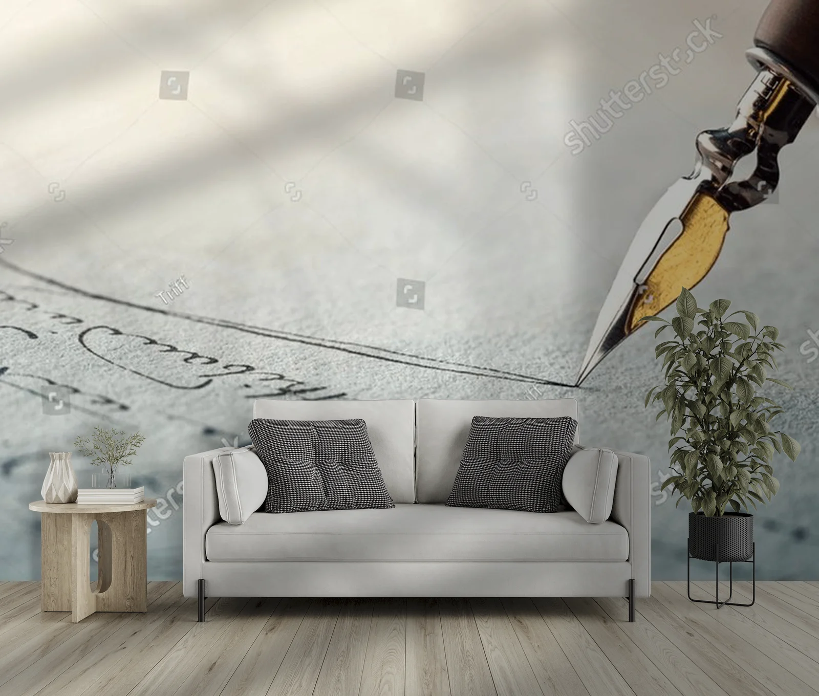 Elegancka kompozycja w retro klimacie z piórem wiecznym