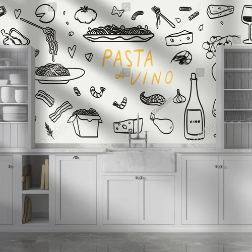 Minimalistyczna kolekcja ilustracji kulinarnych