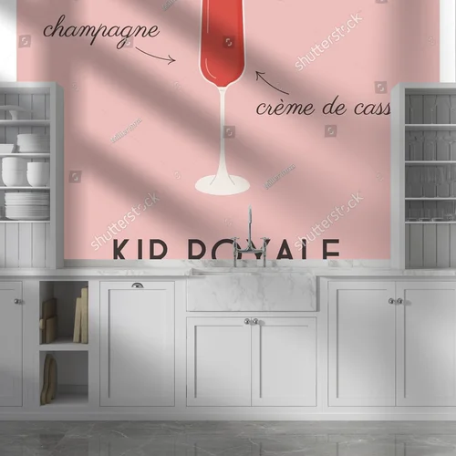 Radosny kir royale w letnich odcieniach