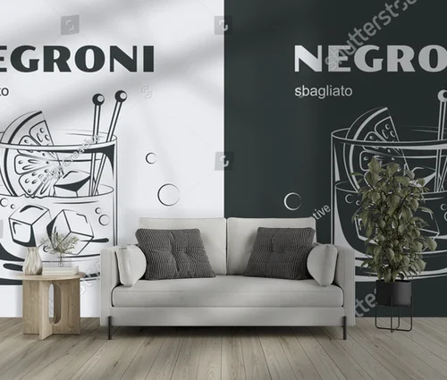 Orzeźwiający negroni w tropikalnej scenerii