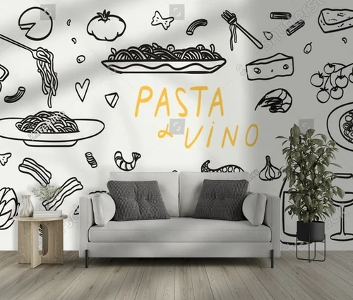 Minimalistyczna kolekcja ilustracji kulinarnych