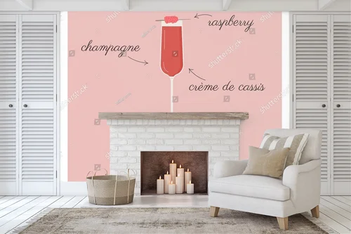 Radosny kir royale w letnich odcieniach