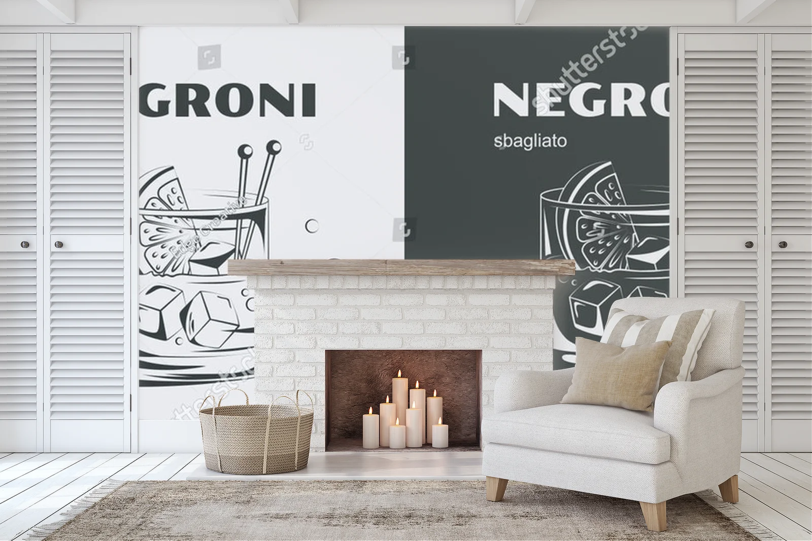 Orzeźwiający negroni w tropikalnej scenerii