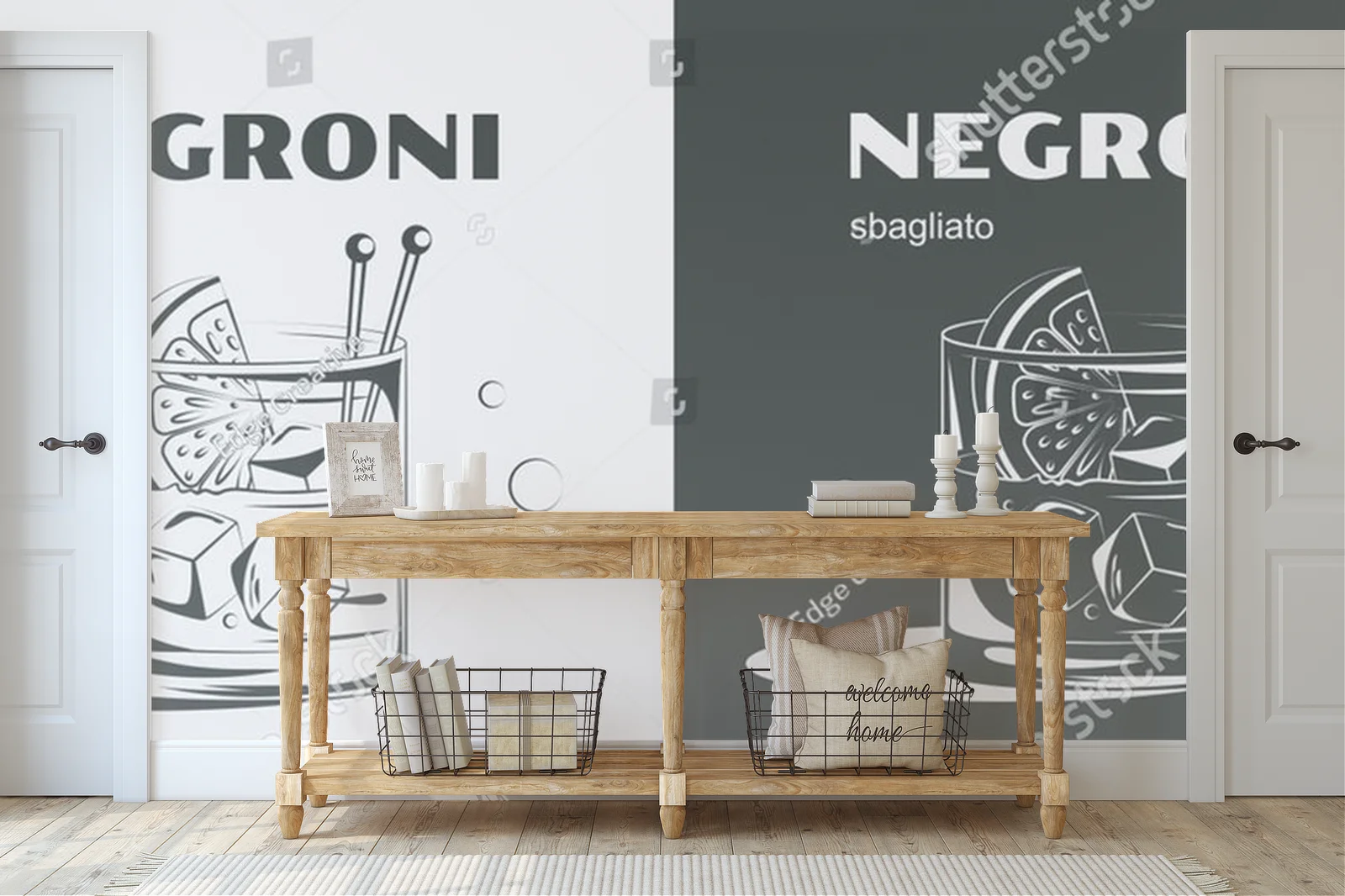 Orzeźwiający negroni w tropikalnej scenerii