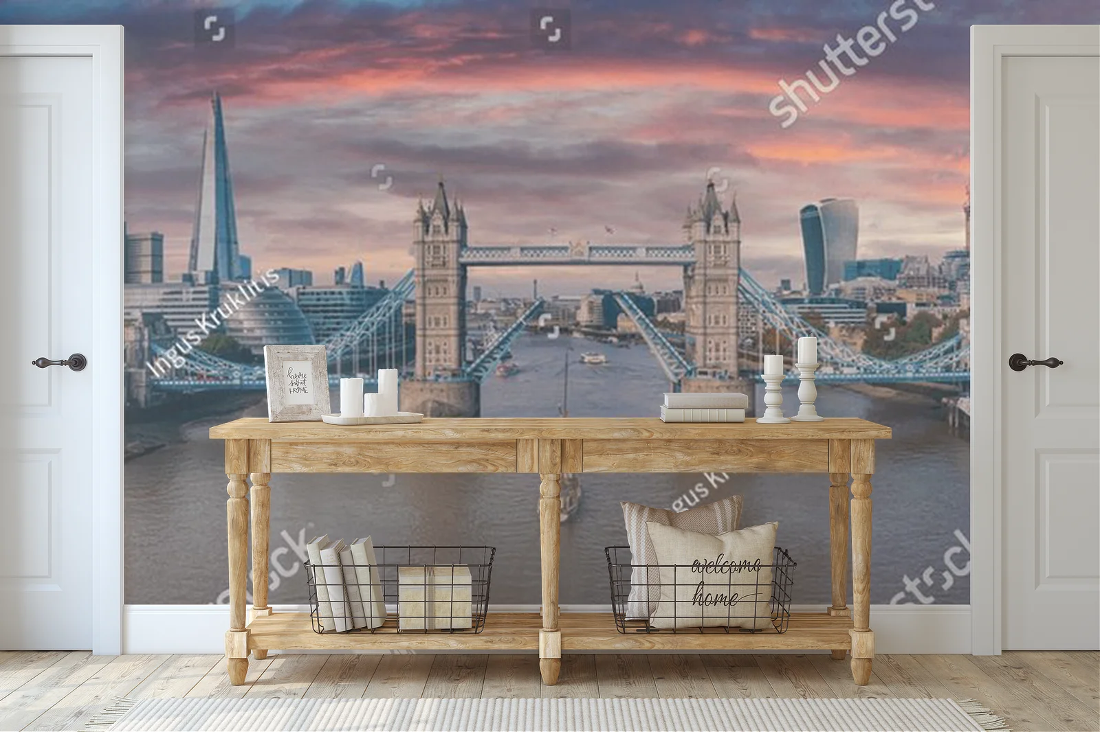 Magiczny zachód słońca nad Tower Bridge