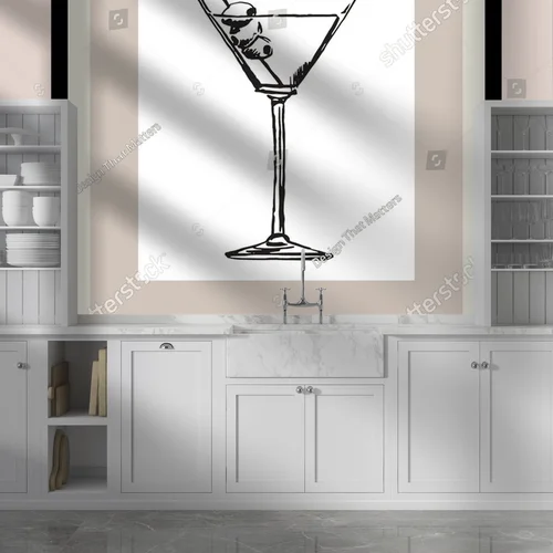Elegancka ilustracja koktajli w pastelowych tonacjach