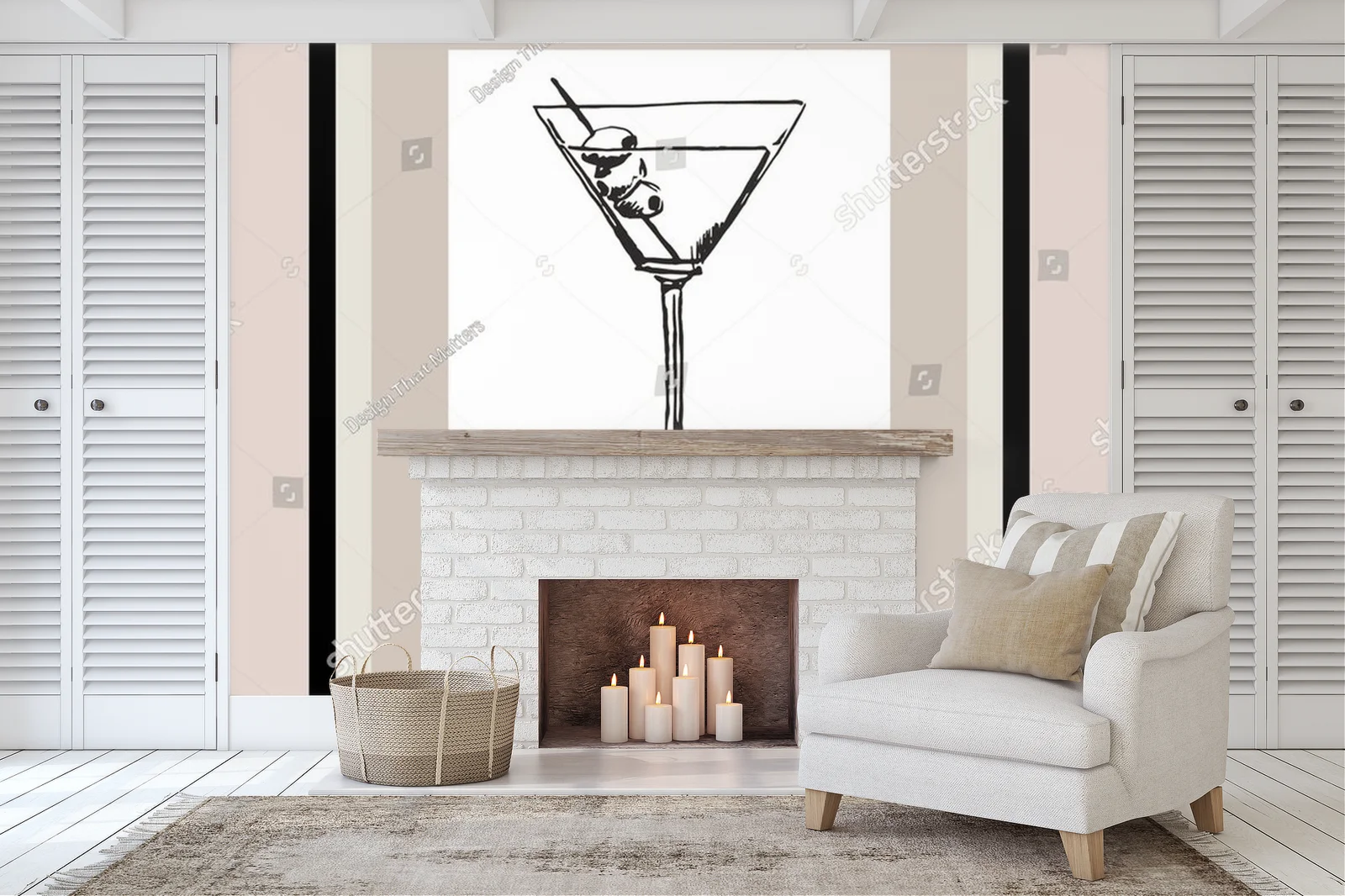 Elegancka ilustracja koktajli w pastelowych tonacjach