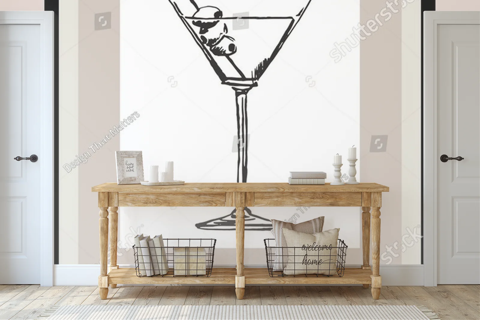Elegancka ilustracja koktajli w pastelowych tonacjach