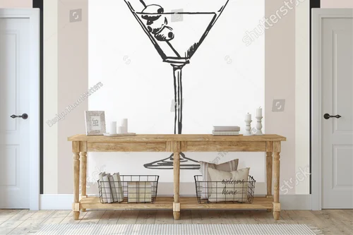 Elegancka ilustracja koktajli w pastelowych tonacjach