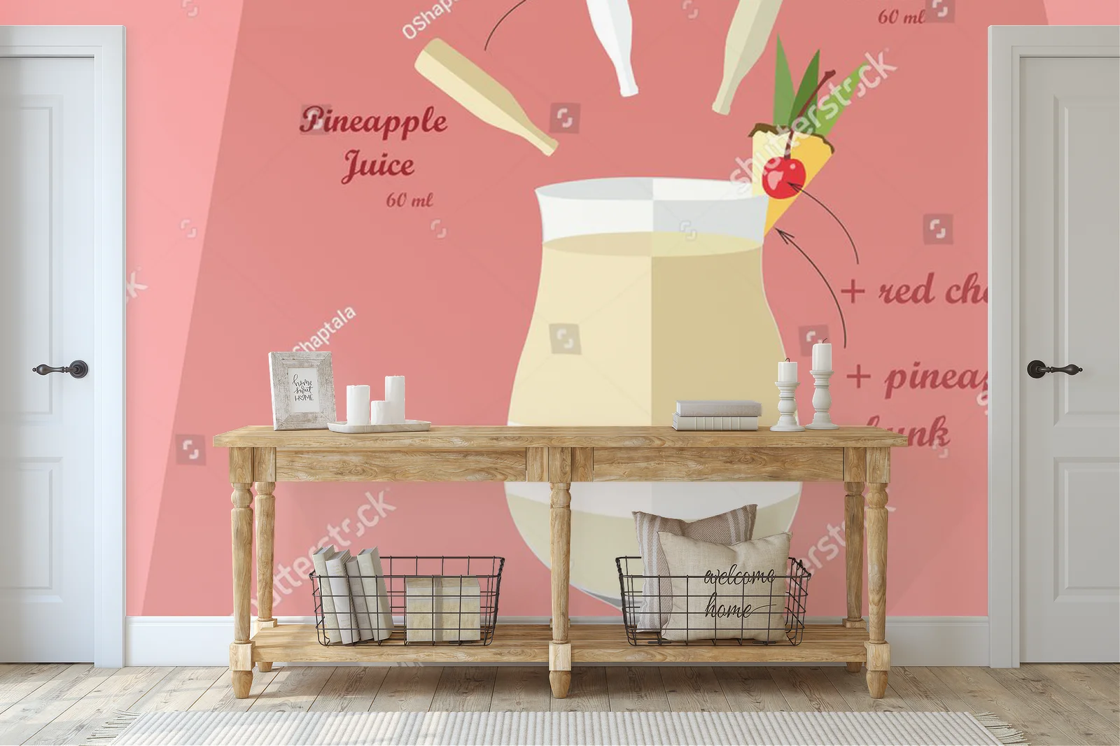 Soczysta Pina Colada w bajkowych kolorach