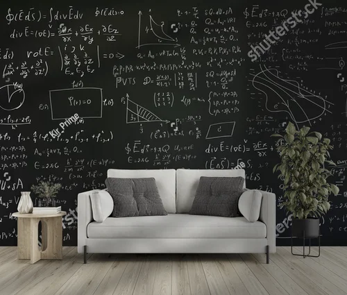 Magia matematyki na czarnym tle