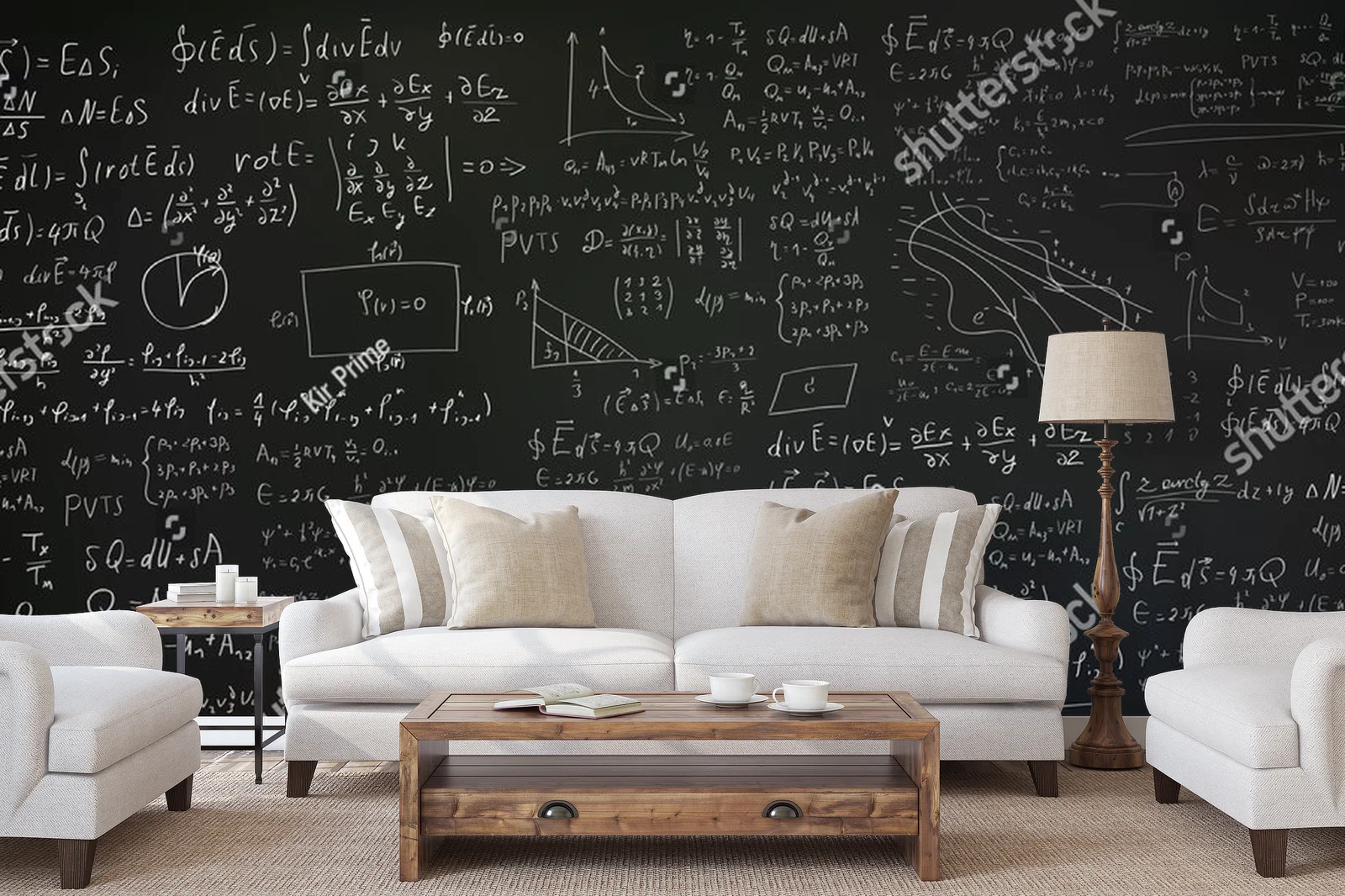 Magia matematyki na czarnym tle