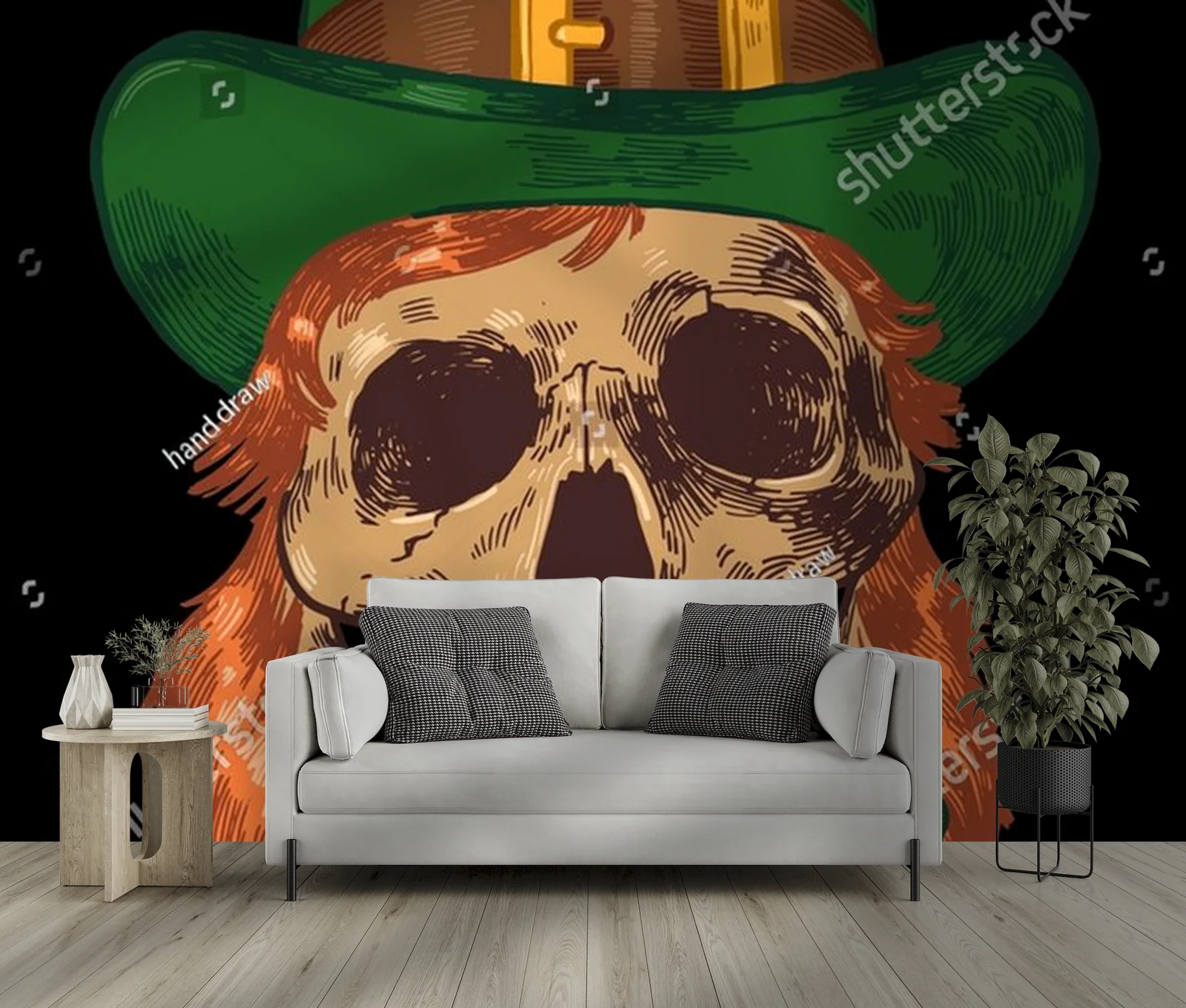 Leprechaun skull: magiczna ilustracja na każdą okazję