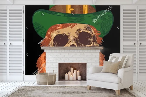 Leprechaun skull: magiczna ilustracja na każdą okazję