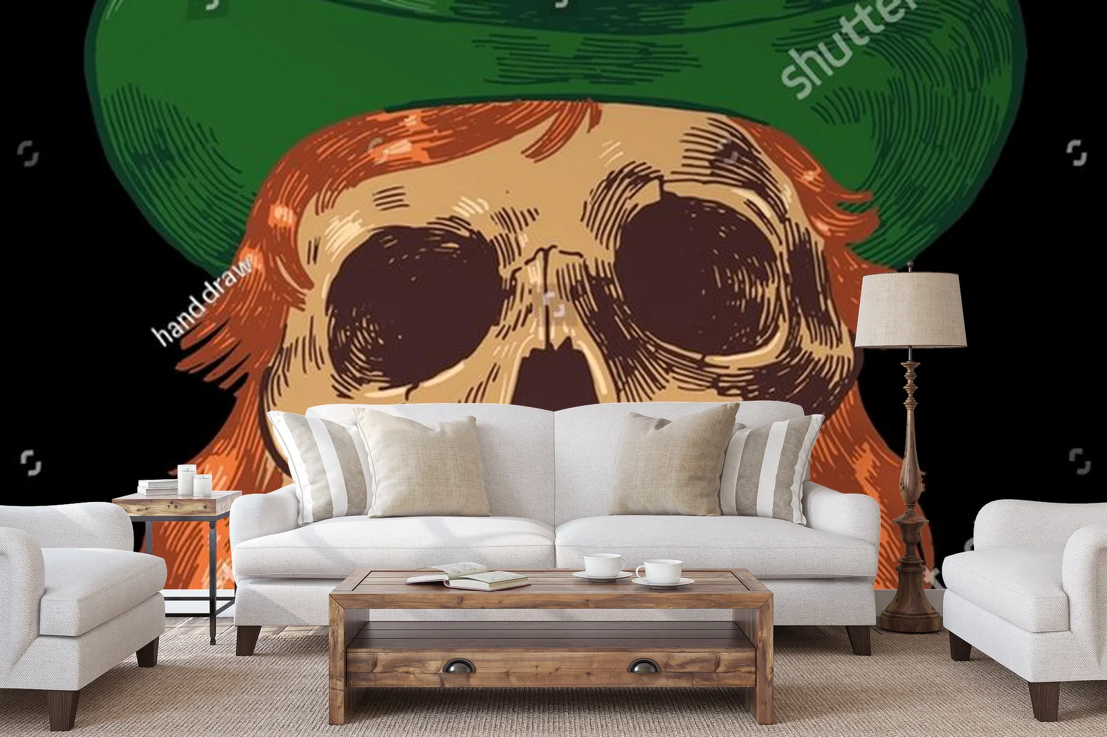 Leprechaun skull: magiczna ilustracja na każdą okazję