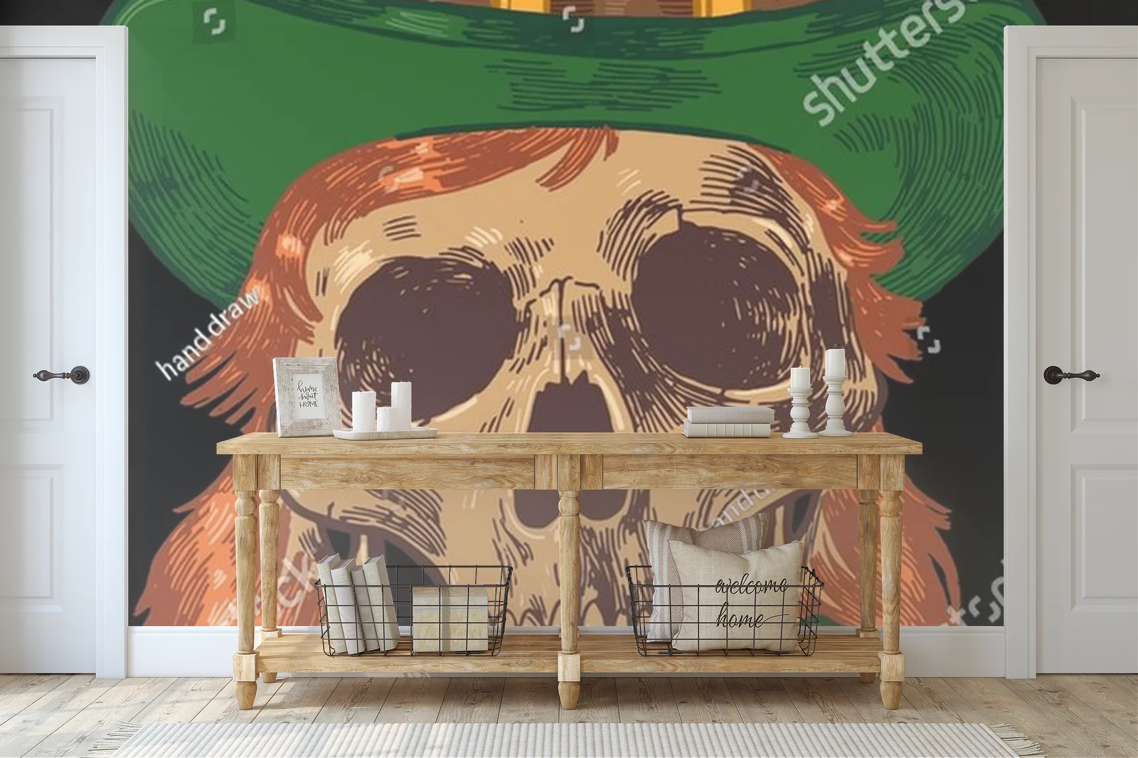 Leprechaun skull: magiczna ilustracja na każdą okazję