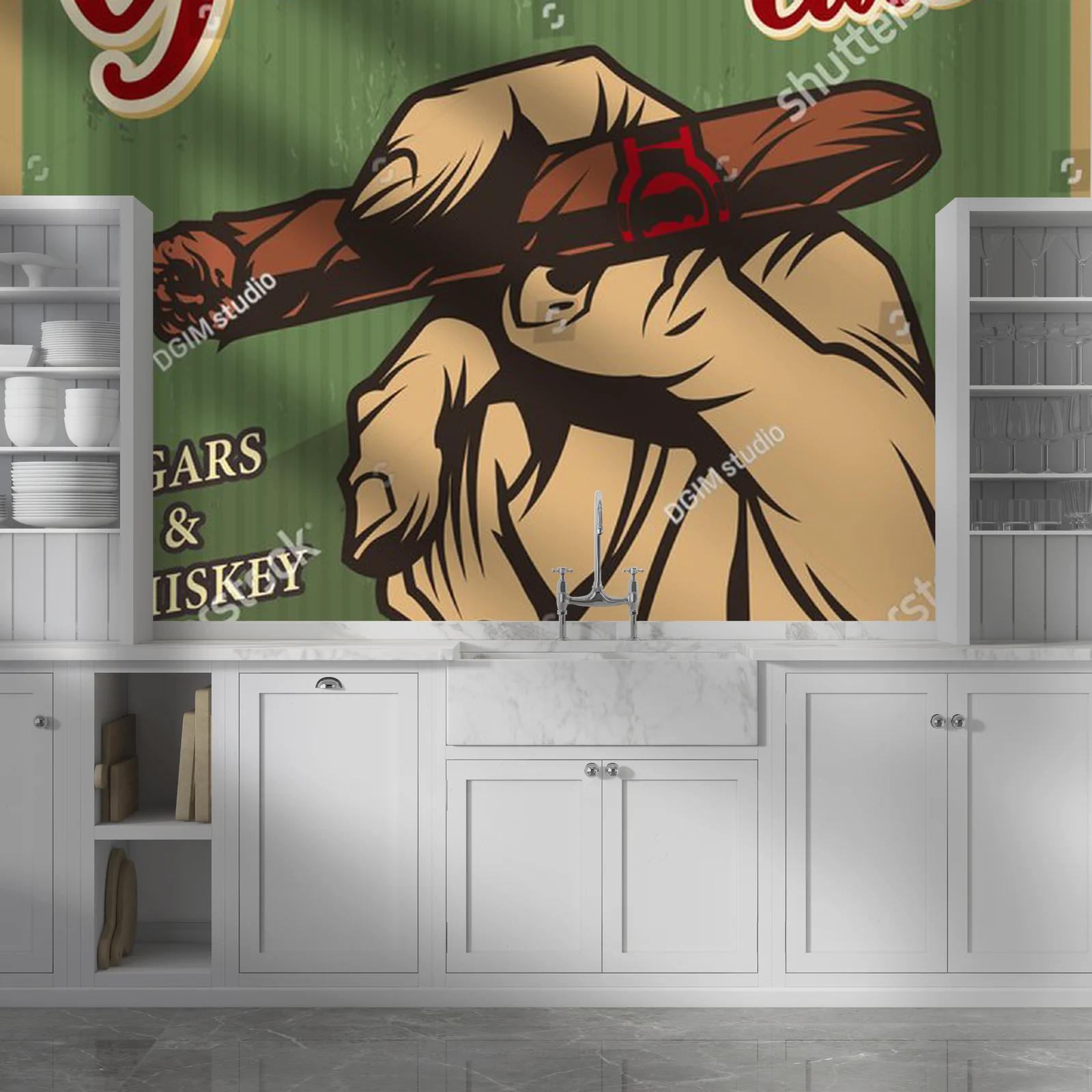 Nostalgiczny plakat w vintage stylu dla mężczyzn