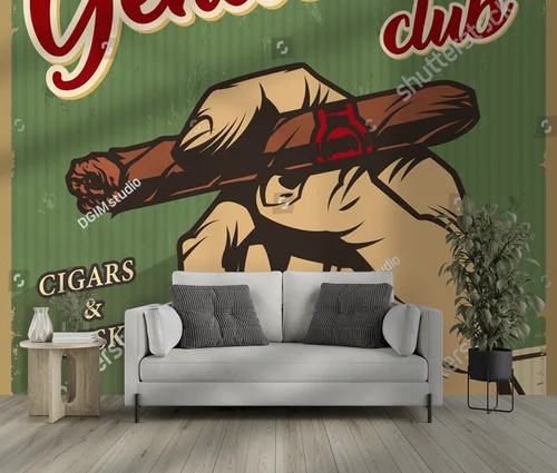 Nostalgiczny plakat w vintage stylu dla mężczyzn
