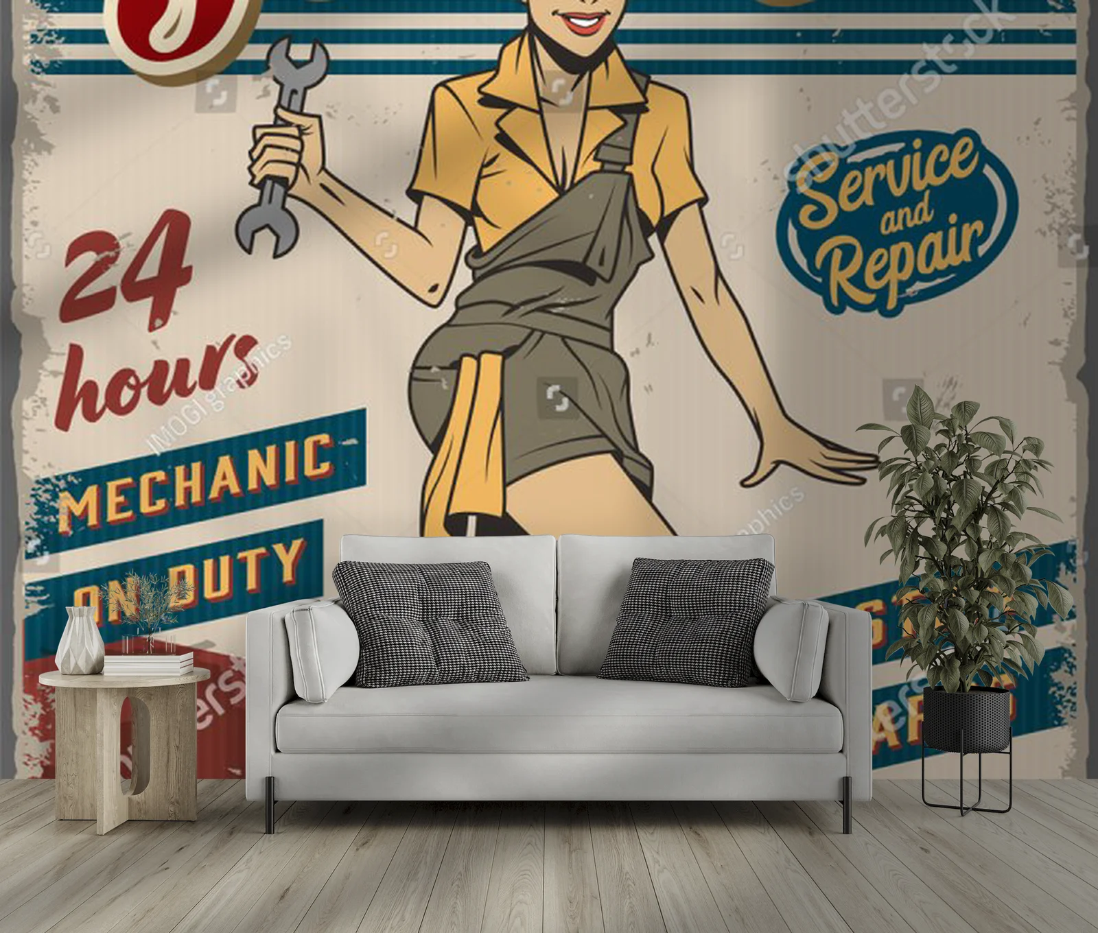 Retro garaż: urok w mechanicznym wydaniu