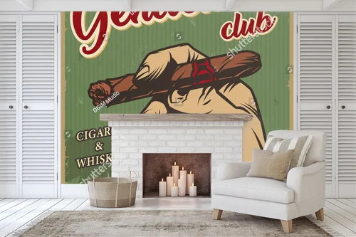 Nostalgiczny plakat w vintage stylu dla mężczyzn