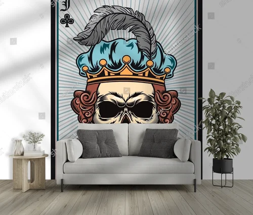 Zabójczo elegancka talia kart z czaszkami