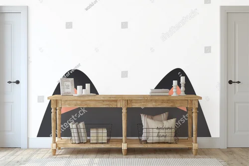Zabawny kotek z wielkimi oczami w minimalistycznym stylu
