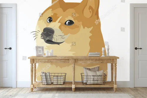 Urocze Shiba Inu w minimalistycznym stylu