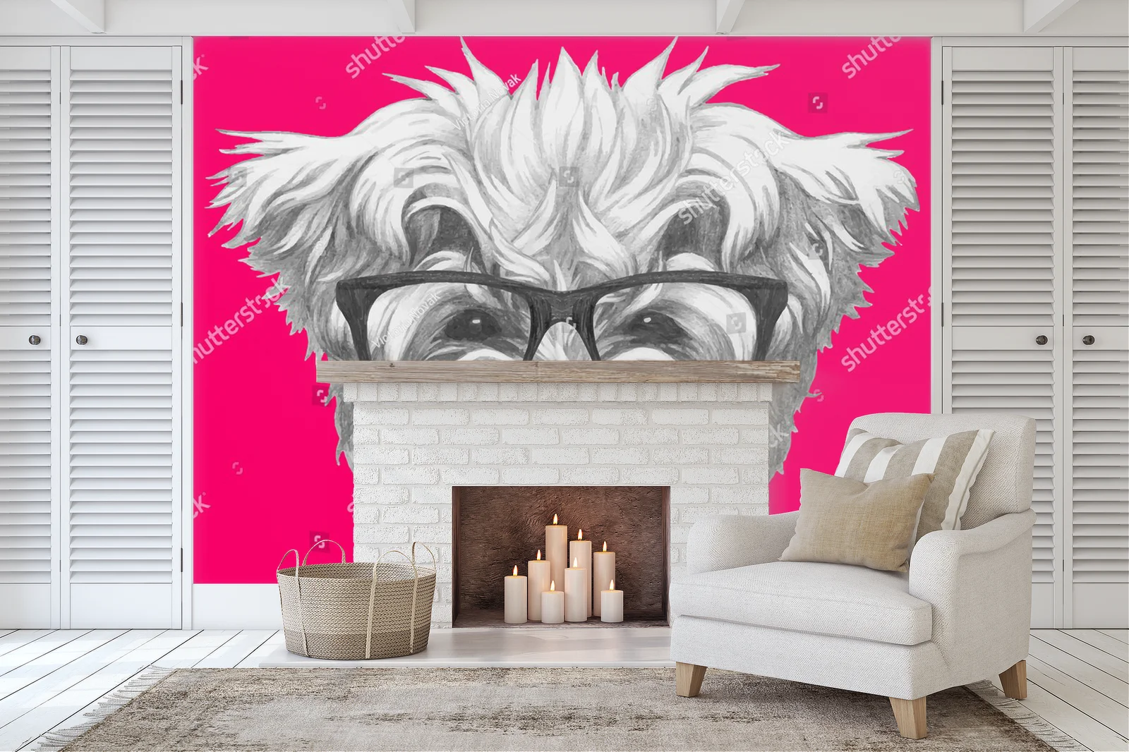 Radosny portret maltese w okularach