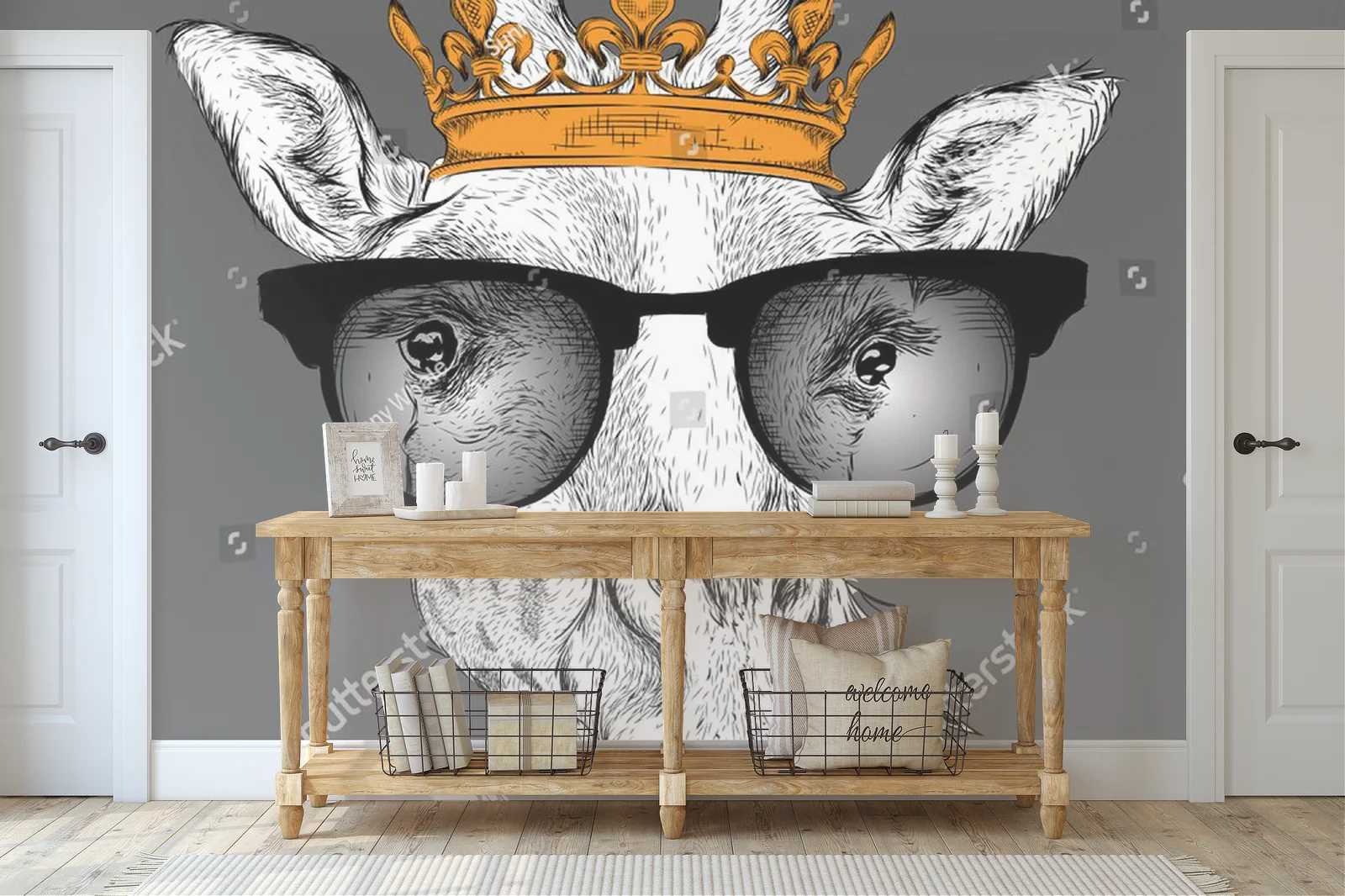 Giraffe w koronie - elegancja i wdzięk w afrykańskim stylu