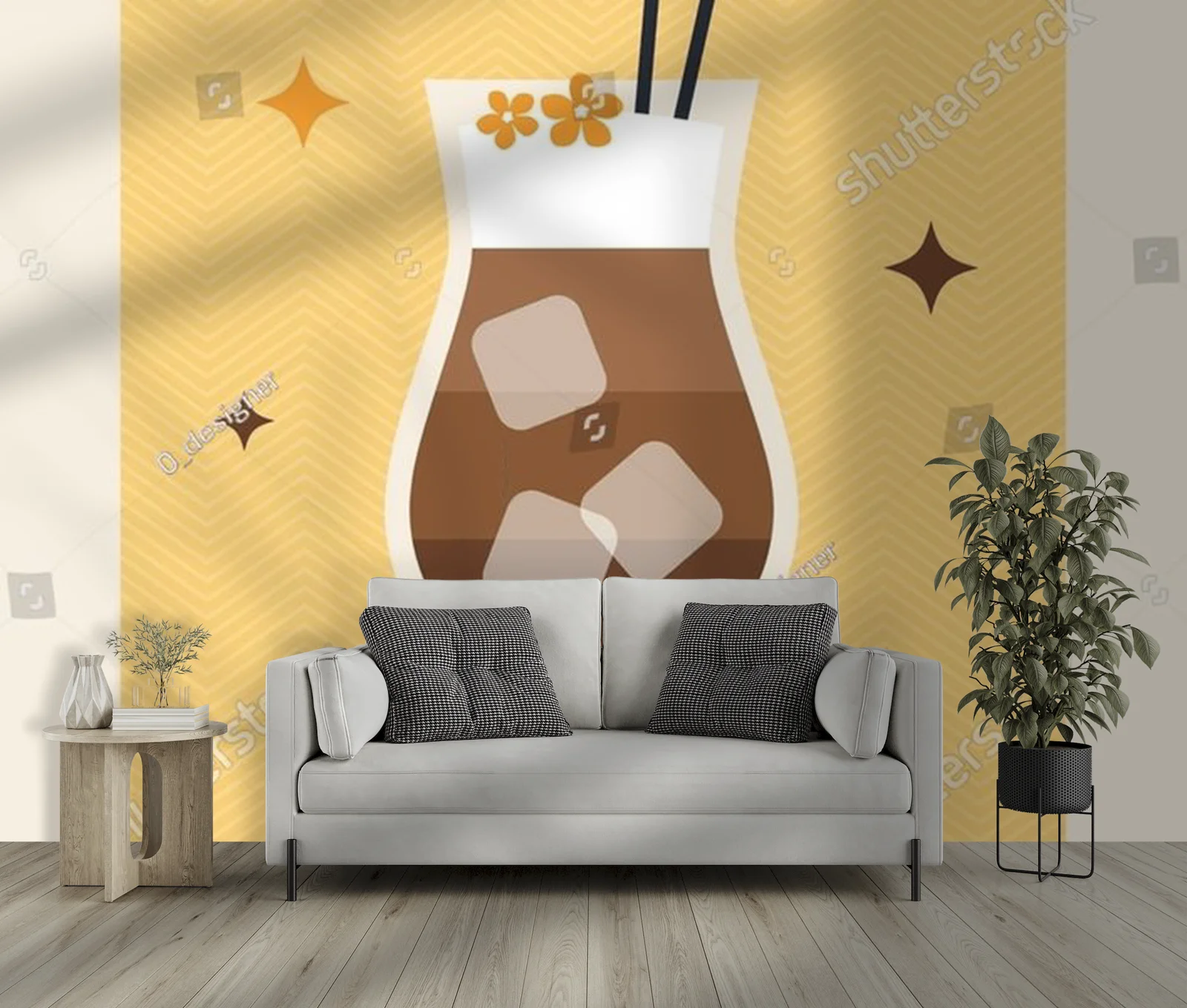 Kolorowy retro klimat kawowej uczty