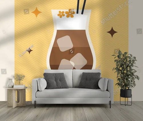 Kolorowy retro klimat kawowej uczty