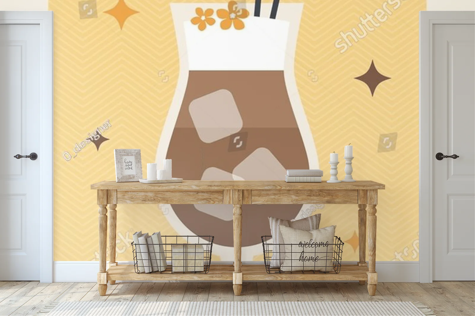 Kolorowy retro klimat kawowej uczty