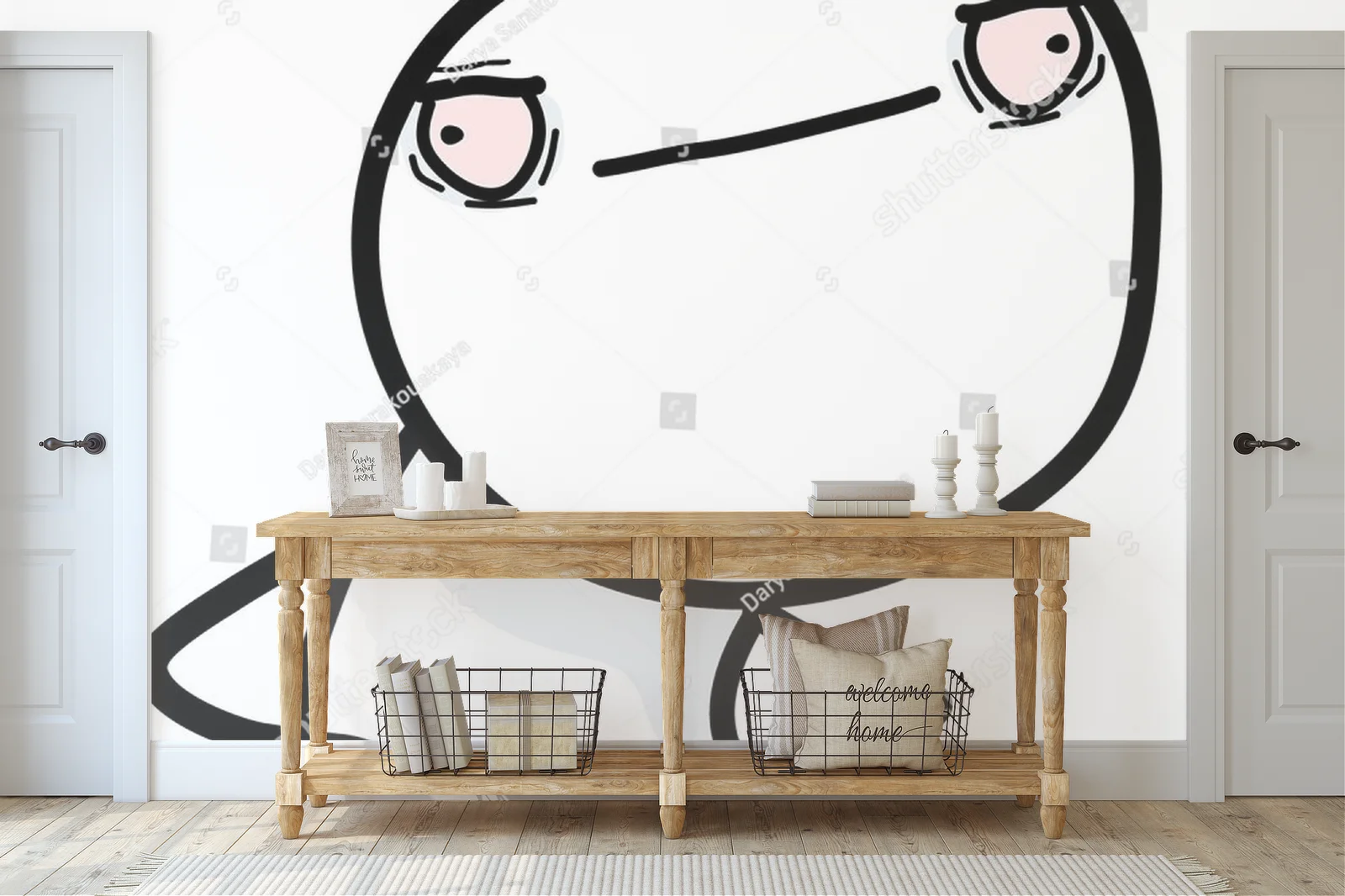 Zabawne emocje: Unhappy Man w stylu wektorowym