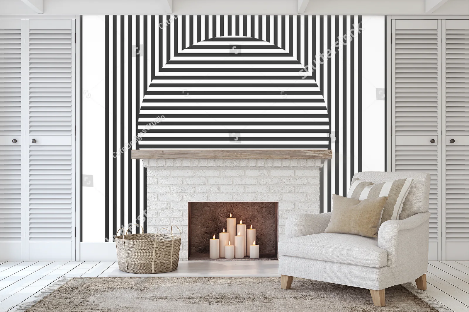 Geometryczna harmonia w minimalistycznym stylu