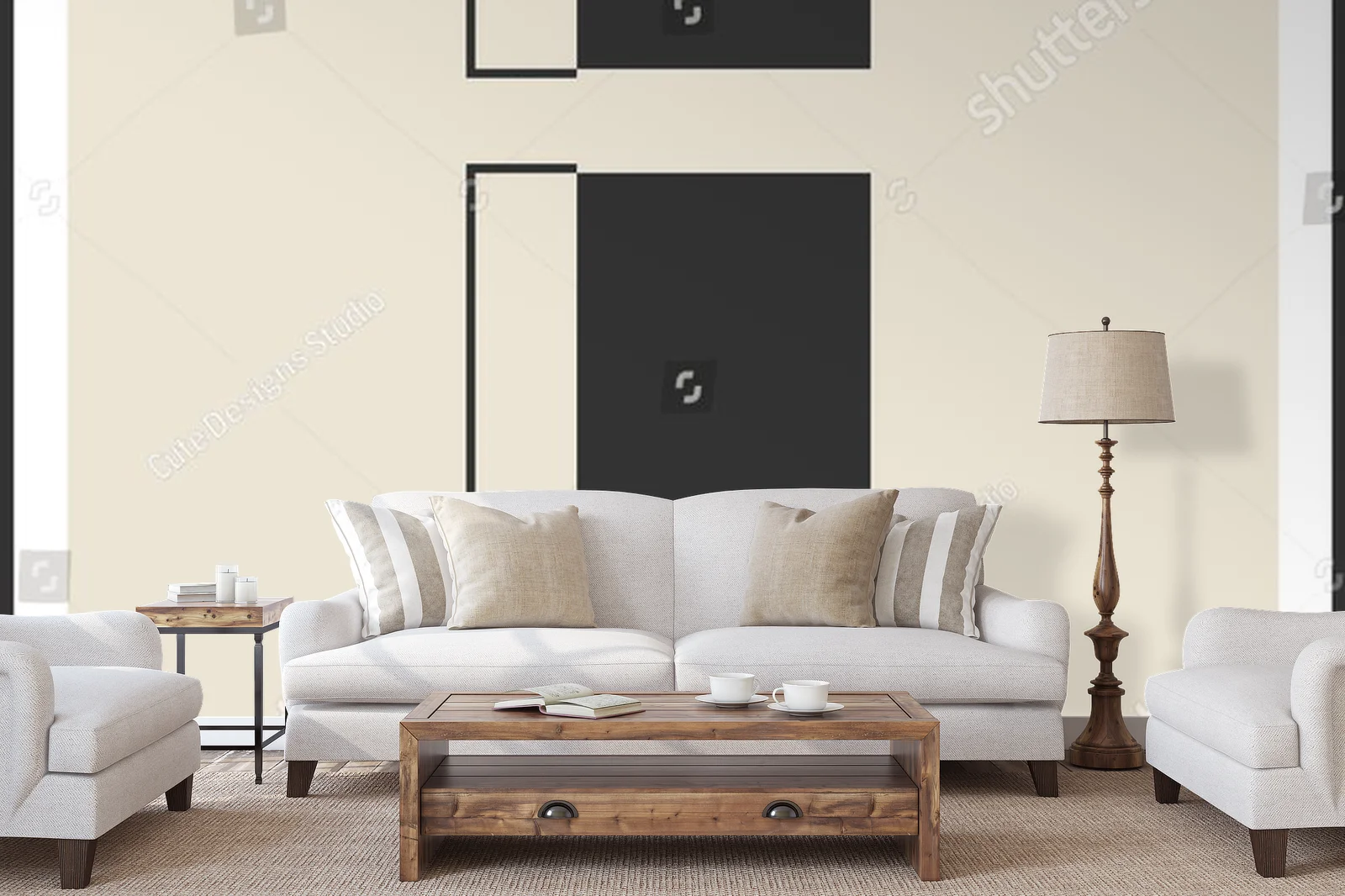 Elegancka geometria lat 20. w pastelowych tonach