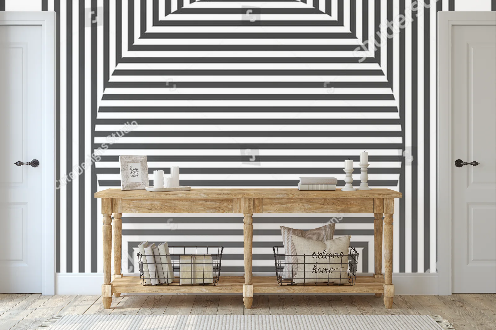 Geometryczna harmonia w minimalistycznym stylu