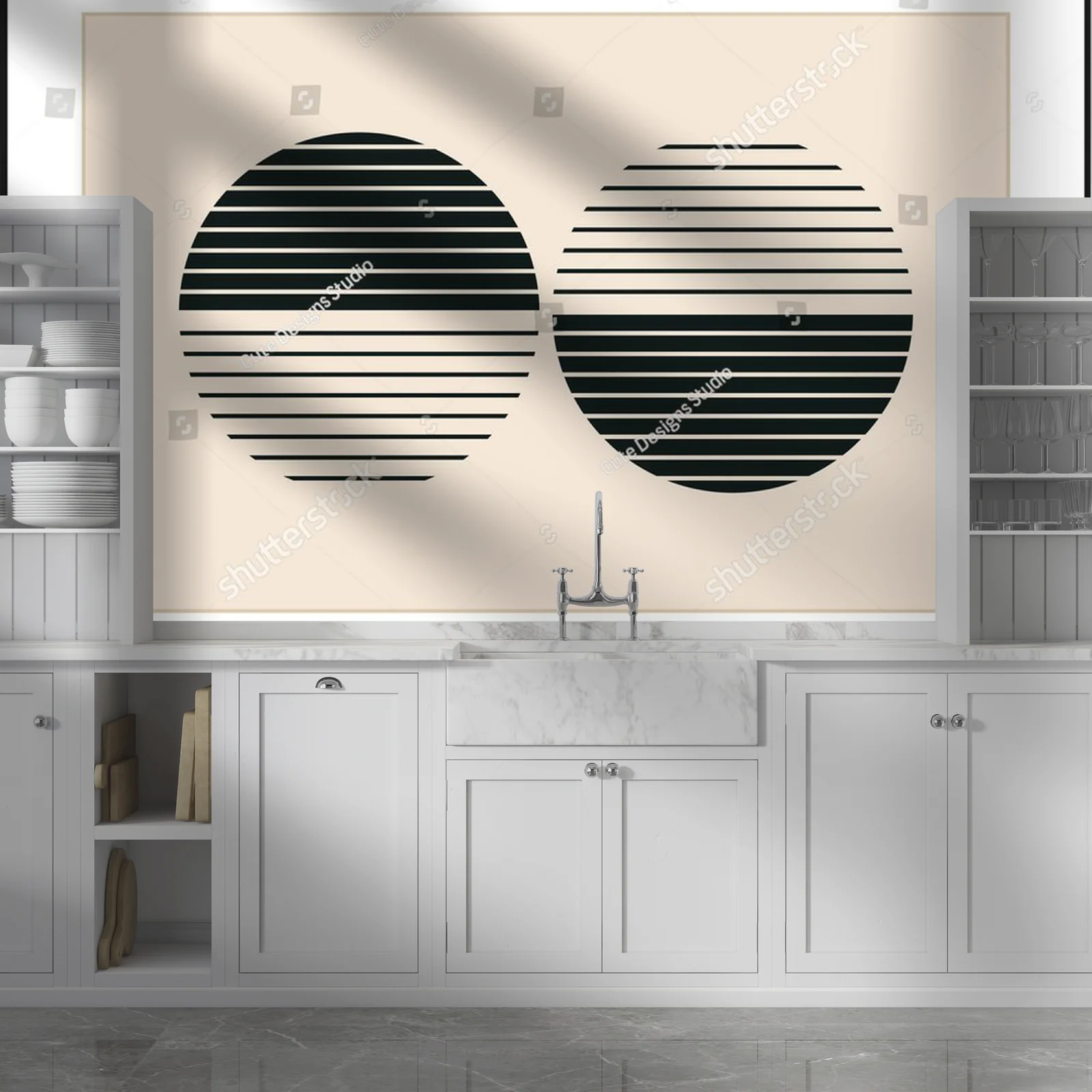 Minimalistyczne geometrie w hipsterskim stylu