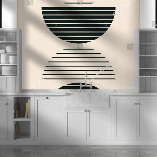 Minimalistyczna geometria w odcieniach beżu