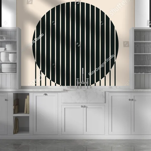 Harmonia geometrycznego designu w stonowanych tonach