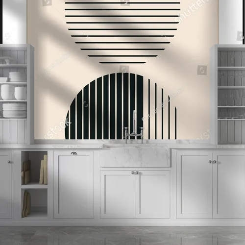 Geometryczna elegancja w pastelowych odcieniach