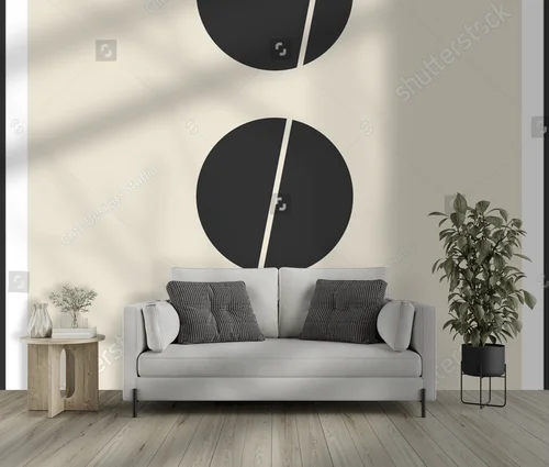 Geometryczne harmonia w pastelowej estetyce