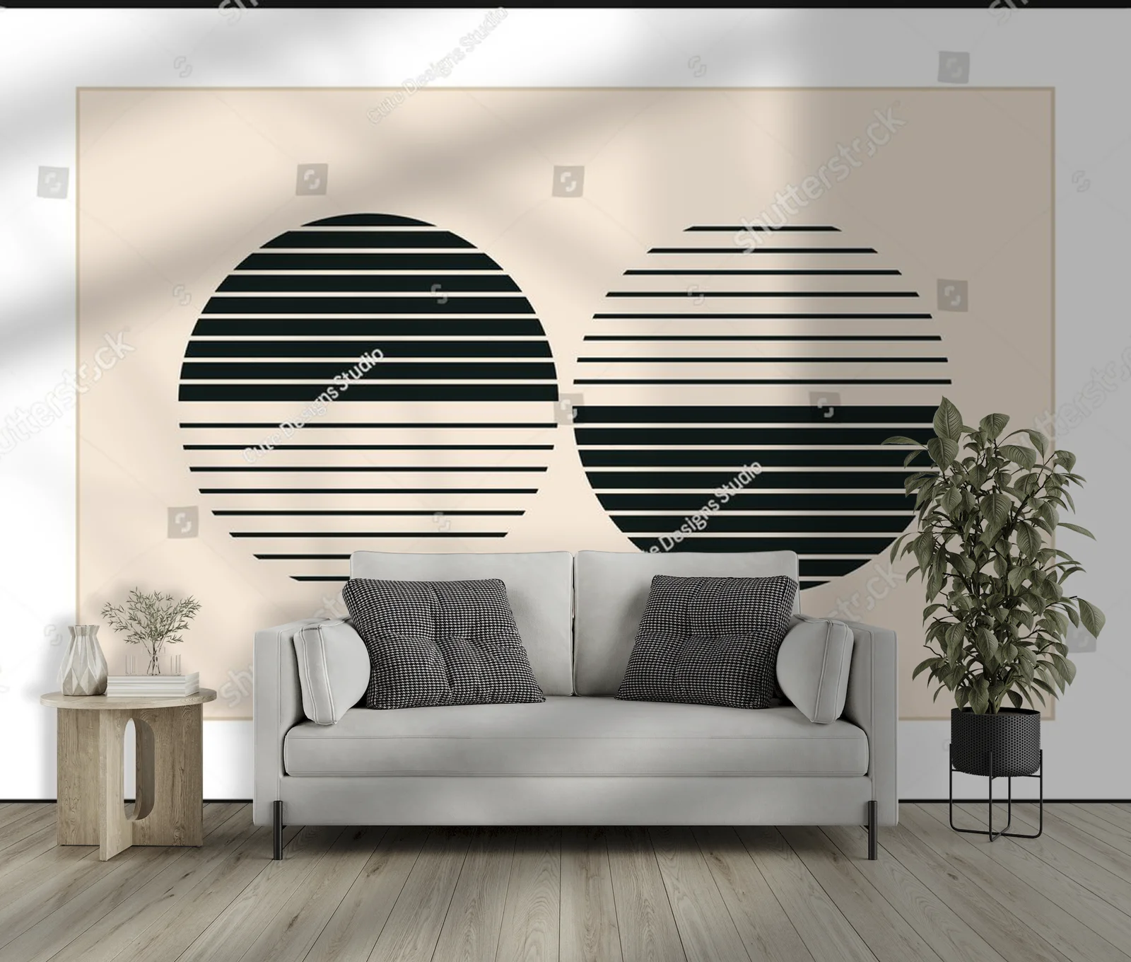Minimalistyczne geometrie w hipsterskim stylu