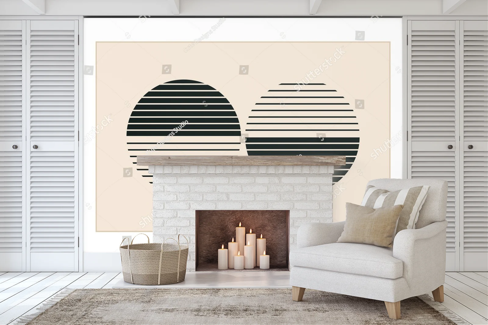 Minimalistyczne geometrie w hipsterskim stylu