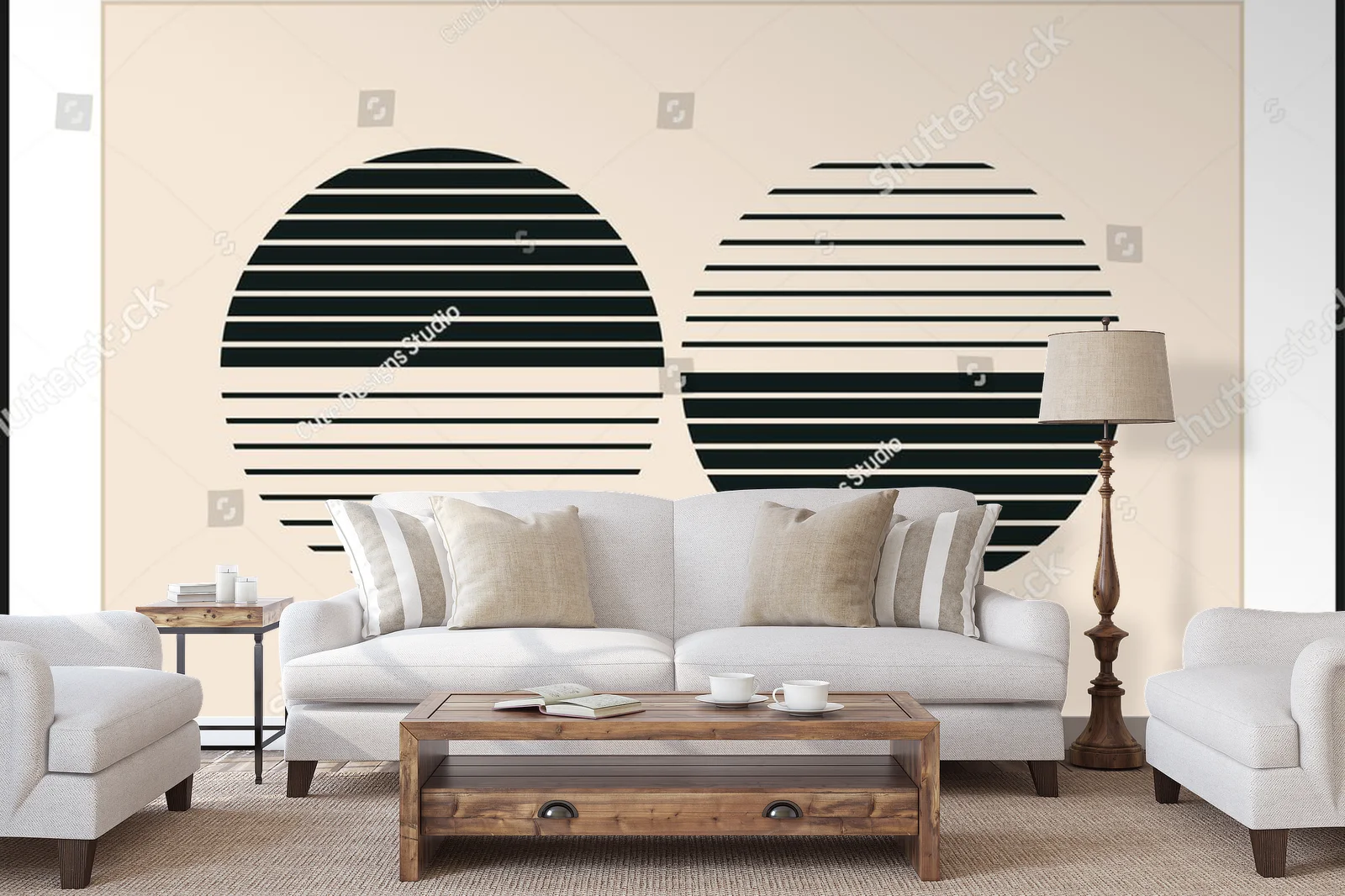 Minimalistyczne geometrie w hipsterskim stylu