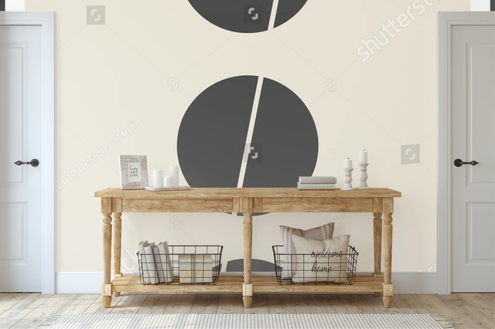 Geometryczne harmonia w pastelowej estetyce